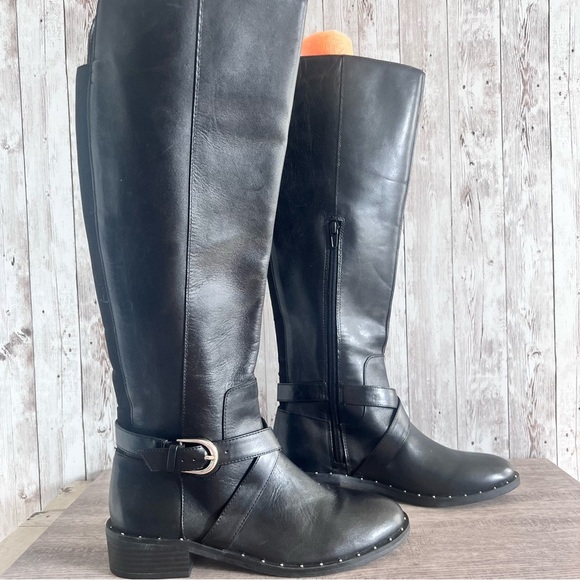 INC Women’s Tall Leather Riding Boots Size 7 - Picture 1 of 8